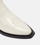 Ganni Embroidered leather cowboy boots