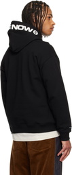 AAPE by A Bathing Ape Black 'AAPENOW' Moonface Hoodie