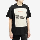 MM6 Maison Margiela Men's Show Invitation Logo T-Shirt in Black