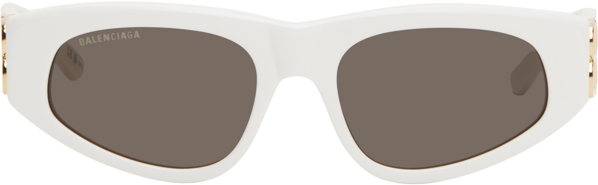 NEW Authentic BALENCIAGA DYNASTY D-FRAME Sunglasses (white frame/blue lenses) Balenciaga Sunglasses DYNASTY BB0287S 006 main image 3