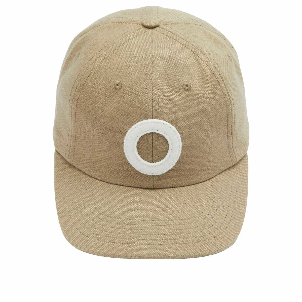 Pop Trading Company Men's O Six Panel Cap in Khaki 