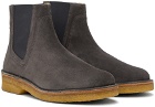 A.P.C. Gray Theodore Chelsea Boots