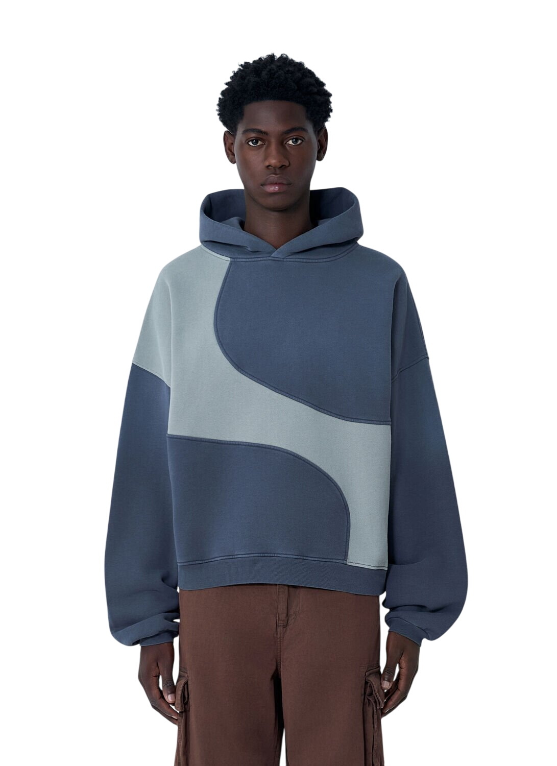 新品　ERL 25aw Wave Hoodie XL ERL Gray Wave Hoodie ERL