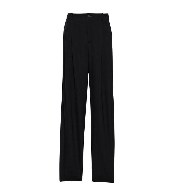 Photo: Saint Laurent Wool wide-leg pants