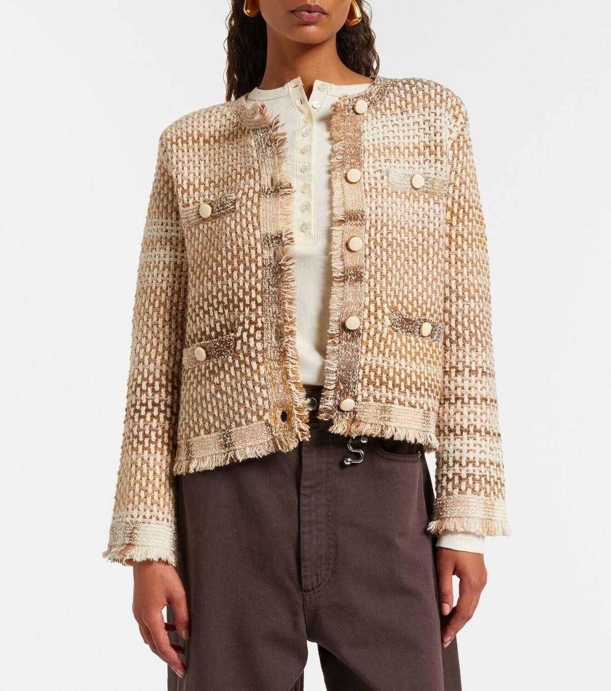 Veronica Beard Sariyah cotton and wool-blend jacket