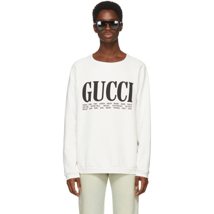 Photo: Gucci White Cities Sweatshirt