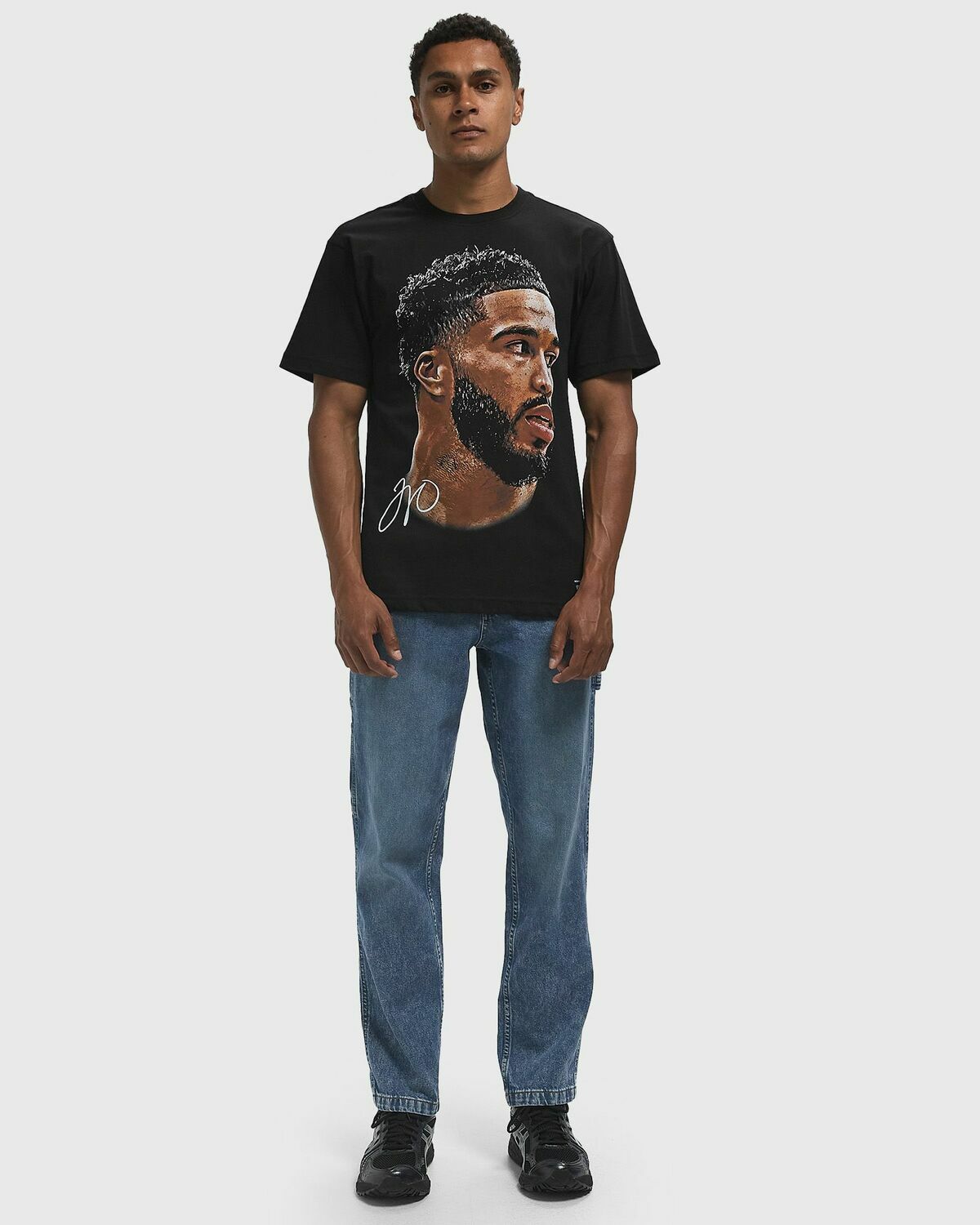 Mitchell & Ness NBPA REAL BIG FACE TEE PLAYERS ASSOC JAYSON TATUM Black Mens Shortsleefe