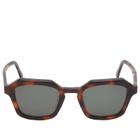 Oscar Deen Diego Sunglasses in Tortoise Shell/Green 