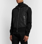 TOM FORD - Shell-Panelled Wool Hooded Jacket - Black