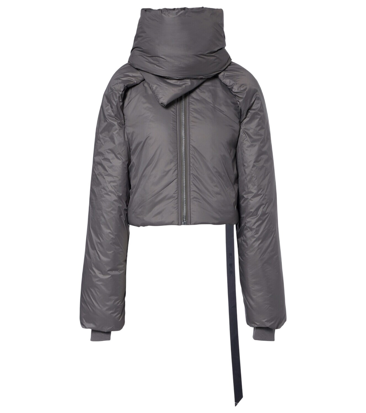 Rick Owens Gray Hooded Liner Down Coat Rick Owens