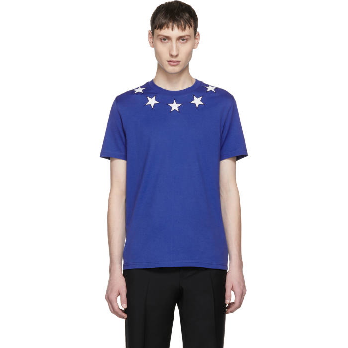 Photo: Givenchy Blue and White Stars T-Shirt