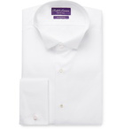 Ralph Lauren Purple Label - White Wing-Collar Bib-Front Double-Cuff Cotton Tuxedo Shirt - Men - White