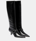 Blumarine Jeanne leather knee-high boots