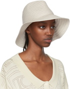 TOTEME Off-White Raffia Panama Hat