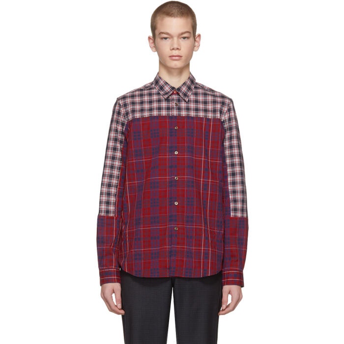 Photo: PS by Paul Smith Red Cut-Up Plaid Shirt