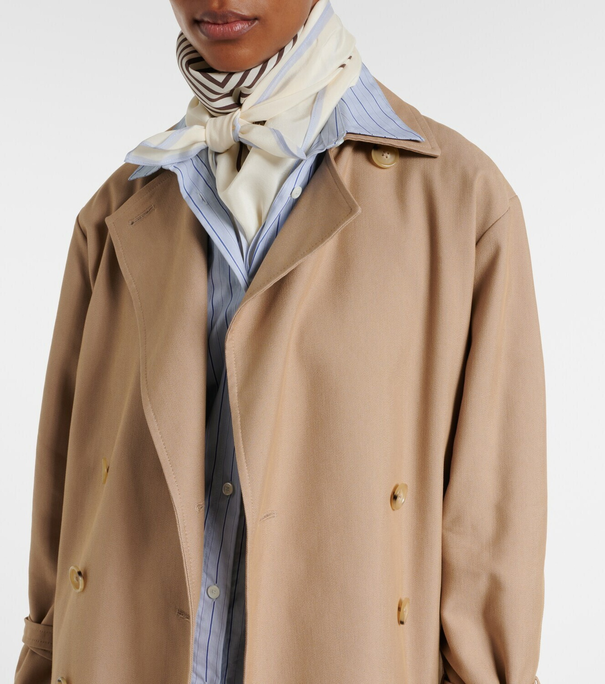 Toteme Monogram silk scarf