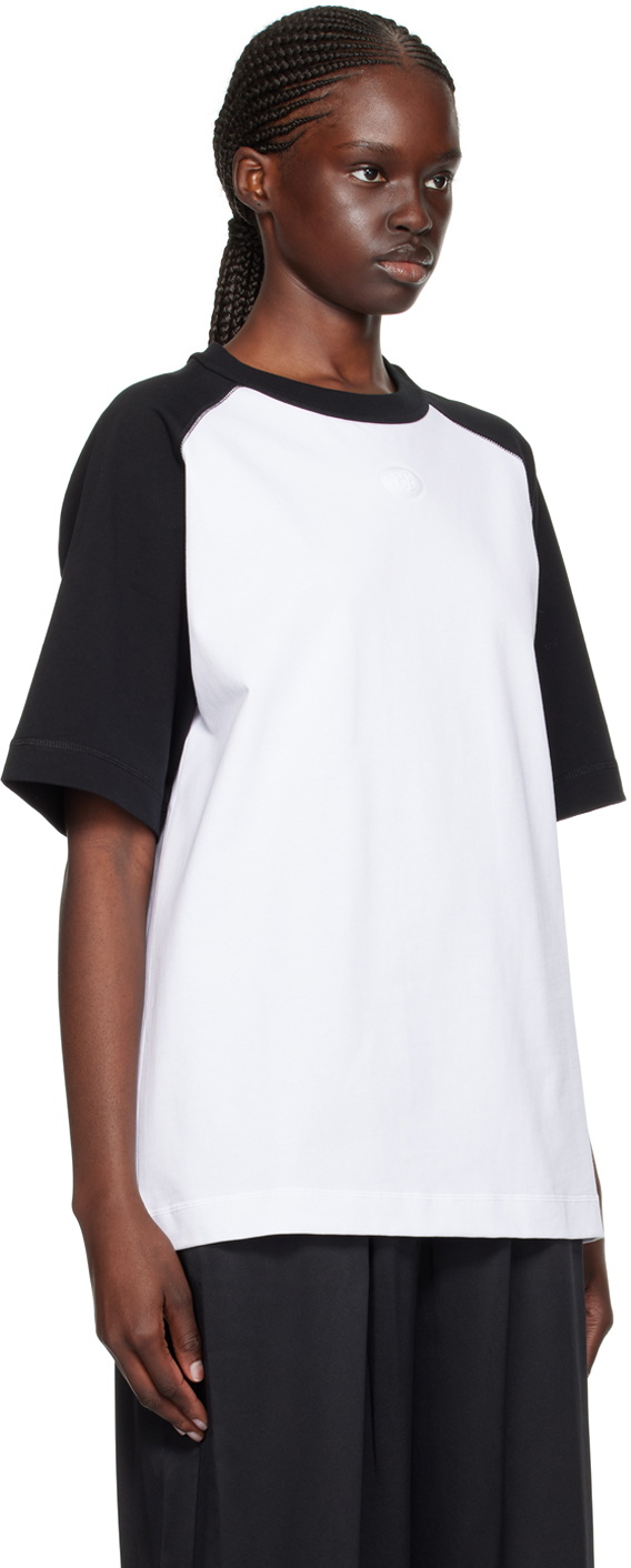 Alexander Wang White & Black Raglan T-Shirt Alexander Wang