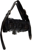 HODAKOVA Black Buckle Baguette Bag