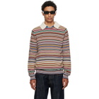 Paul Smith Multicolor 'Signature Stripe' Textured-Cotton Sweater