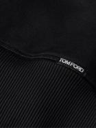 TOM FORD - Jersey Zip-Up Hoodie - Black