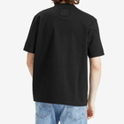Lanvin Men's Denim Script Logo T-Shirt in Black