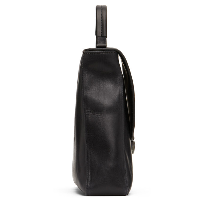 Cherevichkiotvichki Black Flat Small Lock Bag