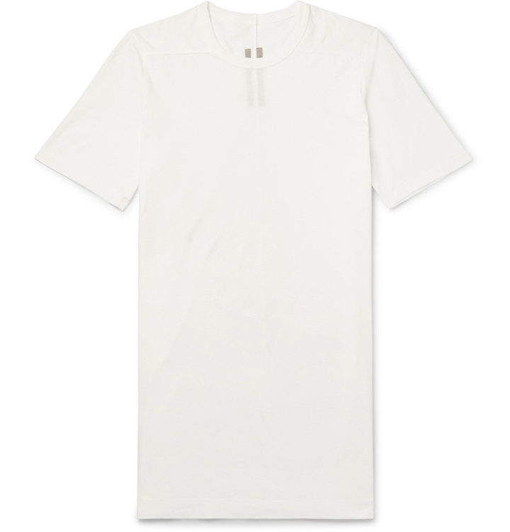 Photo: Rick Owens - Levels Slim-Fit Cotton-Jersey T-Shirt - White