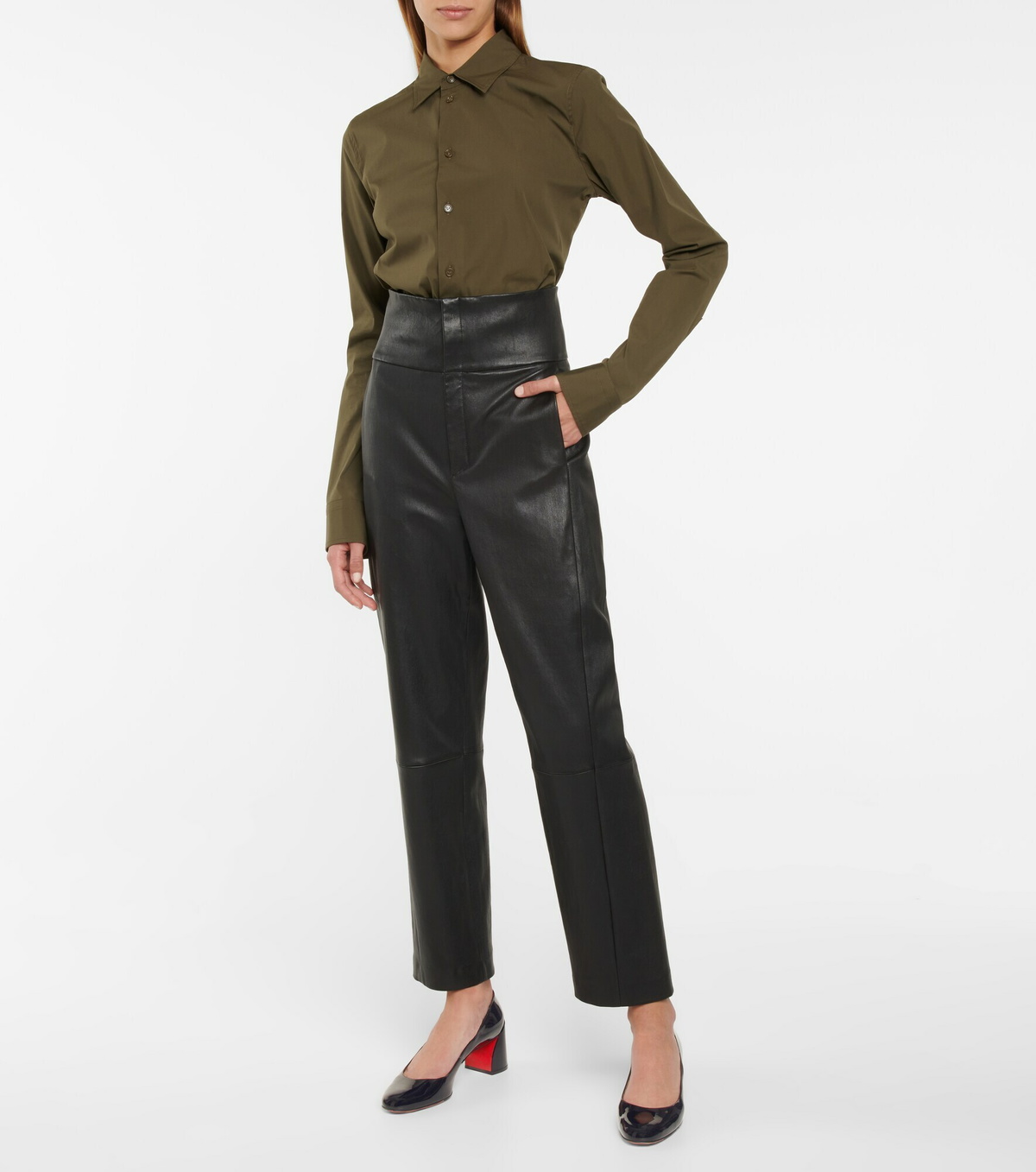 Christian Louboutin - Miss Sab 55 patent leather pumps
