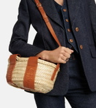 Chloe - Sense Mini raffia tote bag