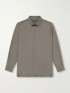 TOM FORD - Cotton and Silk-Blend Twill Shirt - Green