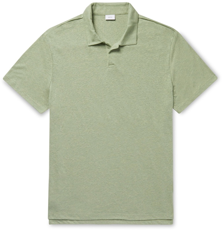Photo: Onia - Linen-Blend Polo Shirt - Green