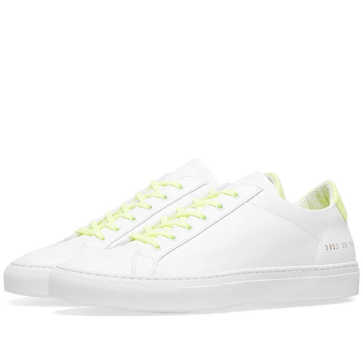 Photo: Woman by Common Projects Retro Low Fluro