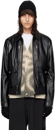 MACKAGE Black Chance Leather Jacket