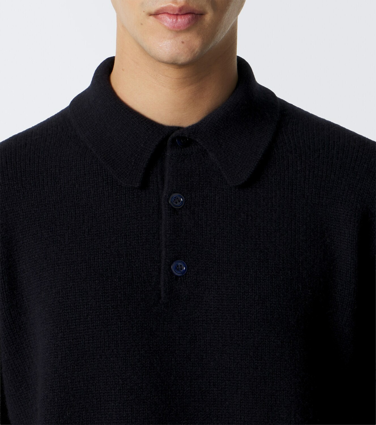 Saman Amel Sander cashmere polo sweater