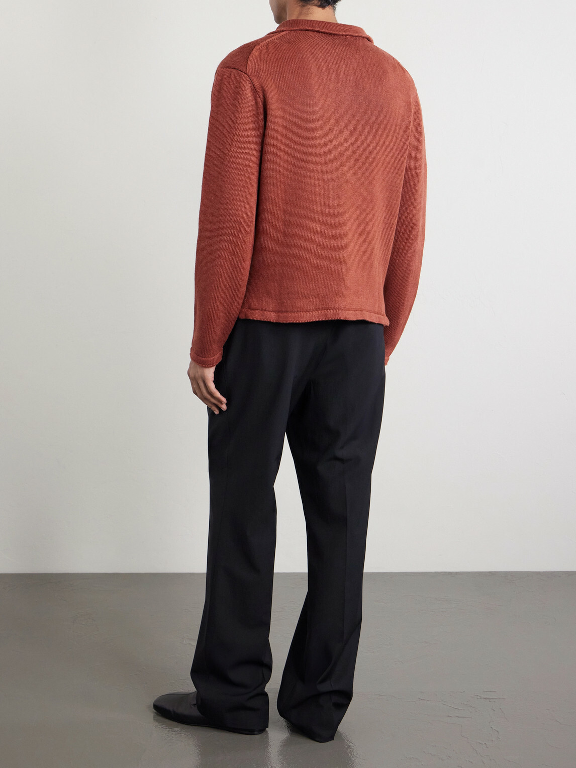 Inis Meáin - Pub Jacket Linen Cardigan - Red
