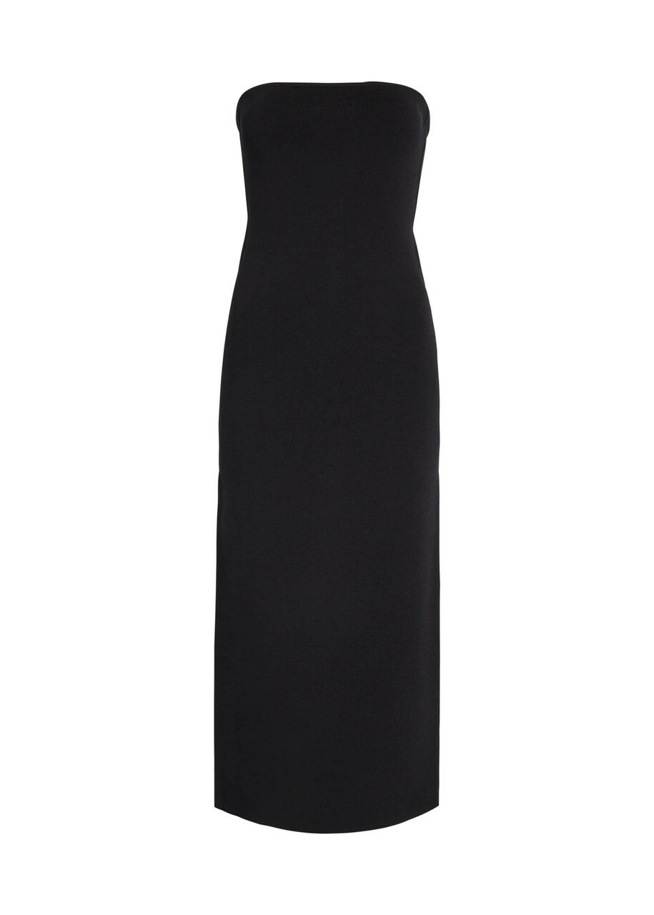 Anine Bing Rosa Stretch-knit Midi Dress Black