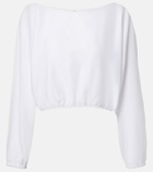 Leset Yoko cotton crop top