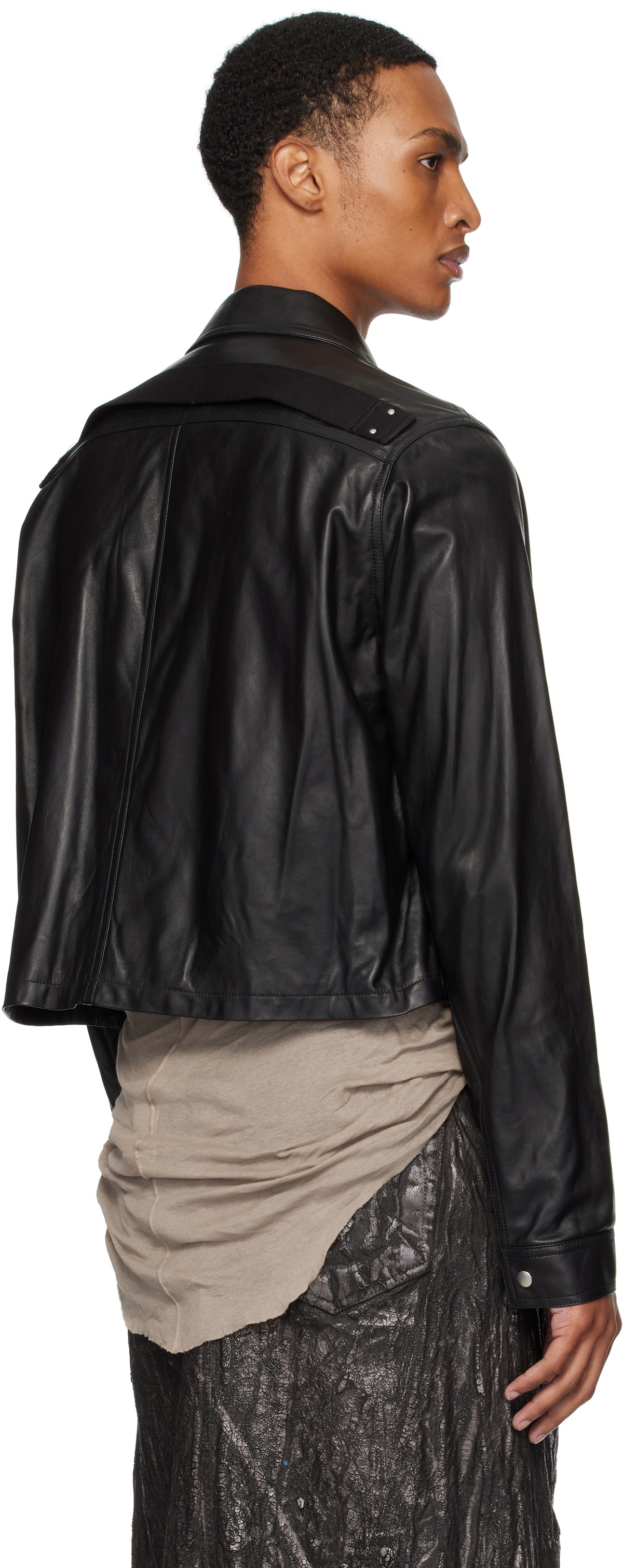 Rick Owens Black Concordians Alice Brad Leather Jacket Rick Rick Owens Black Concordians Alice Brad Leather Jacket Rick