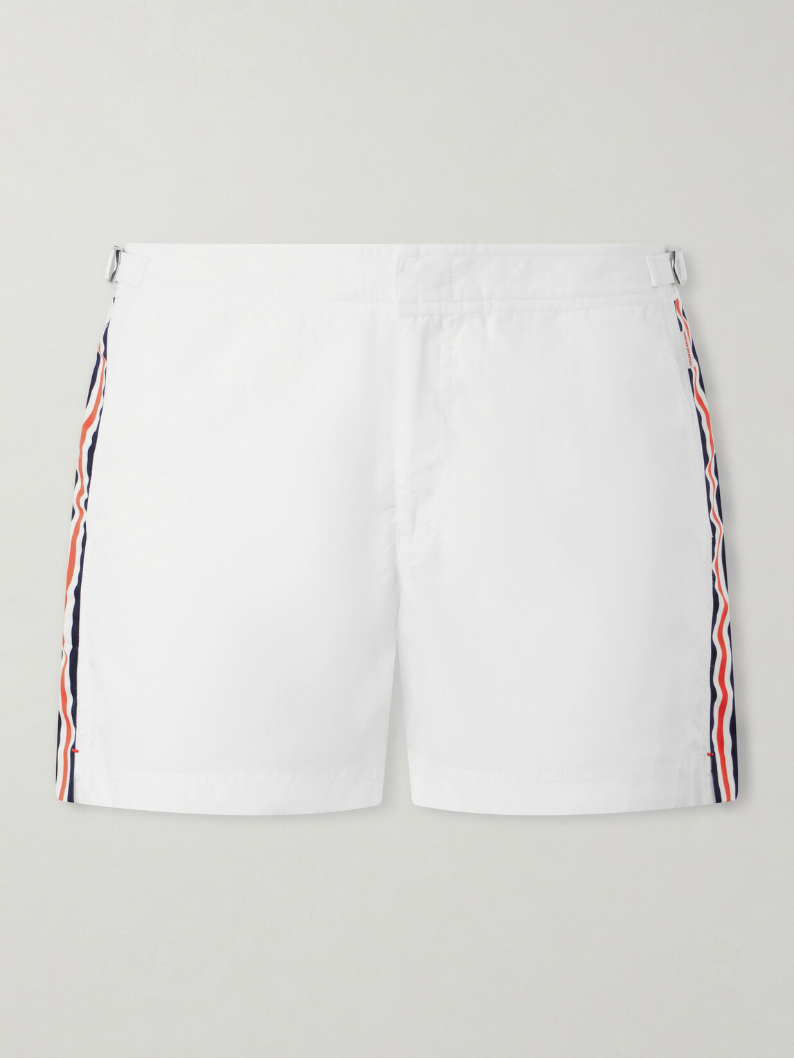Orlebar Brown - Setter Straight-Leg Short-Length Striped Swim Shorts - White