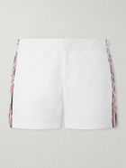 Orlebar Brown - Setter Straight-Leg Short-Length Striped Swim Shorts - White