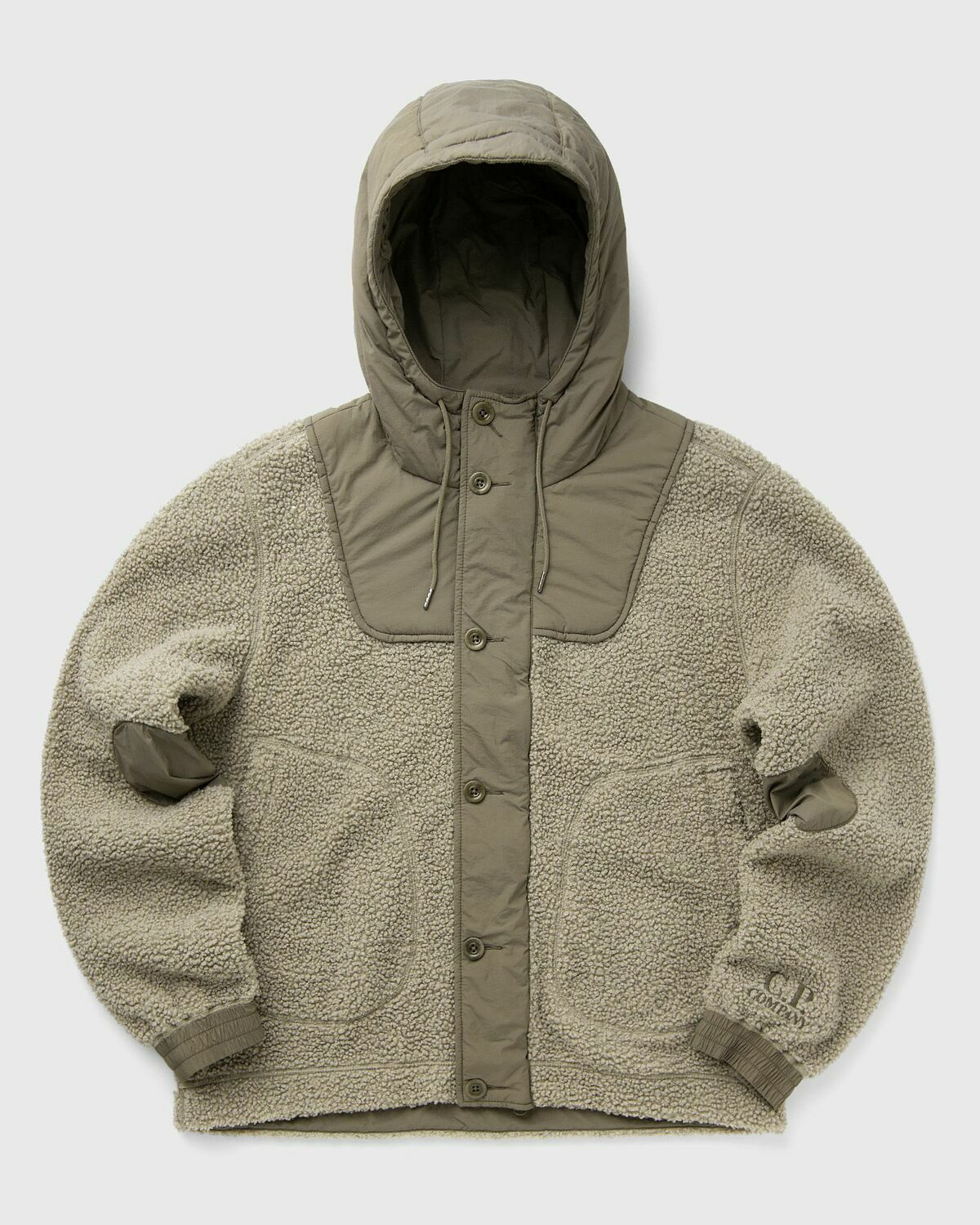 C.P. COMPANY フード付きジャケット ベージュ C.P. Company Outerwear Medium Jacket In Polar Shell Beige