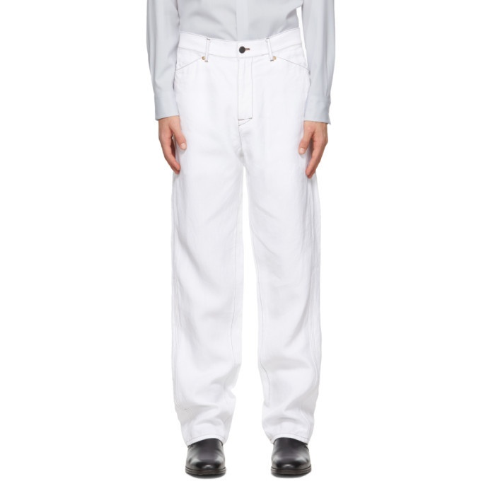 Photo: OVERCOAT White Summer Linen Trousers
