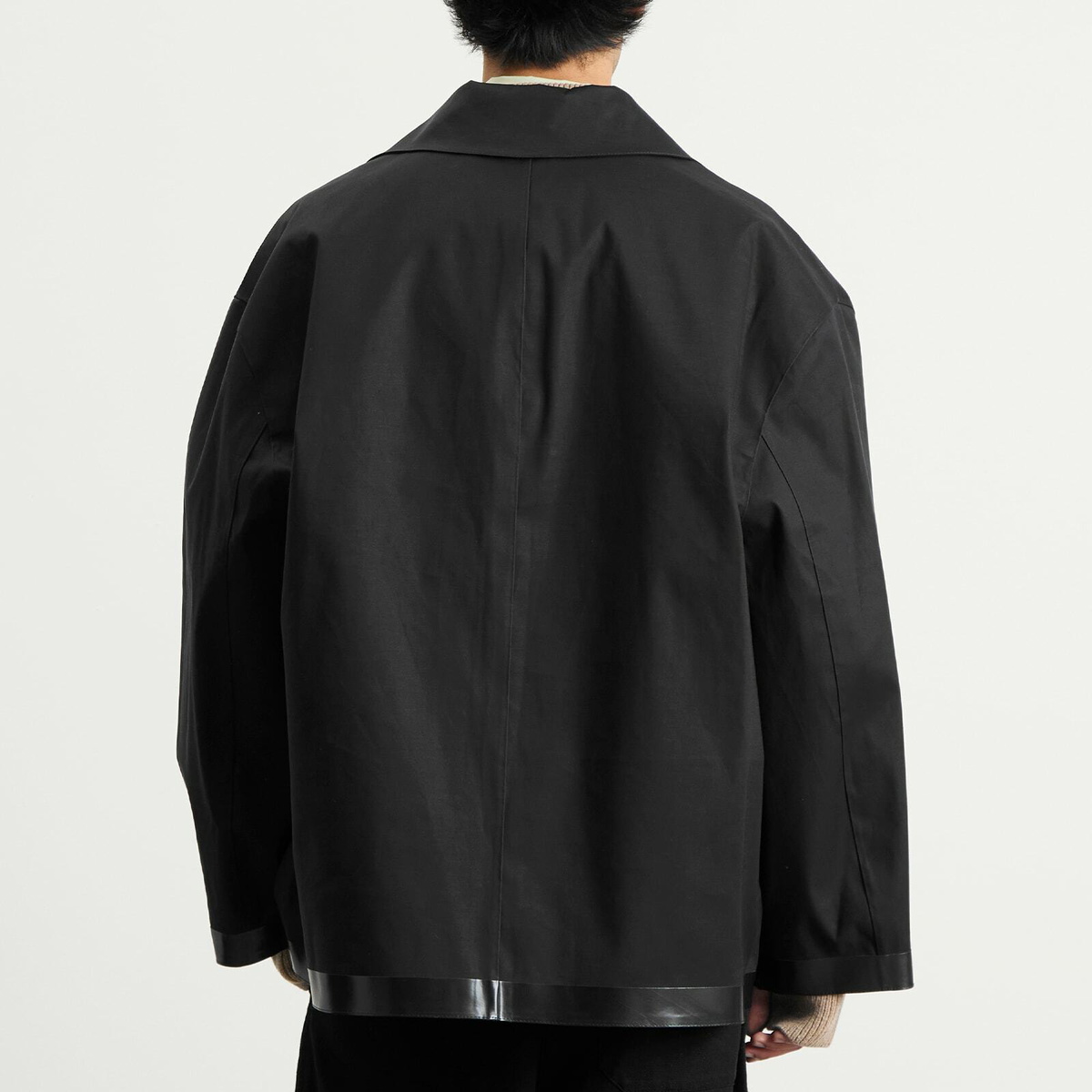 Studio Nicholson Men's x Mackintosh Short Bonded Mac in Black