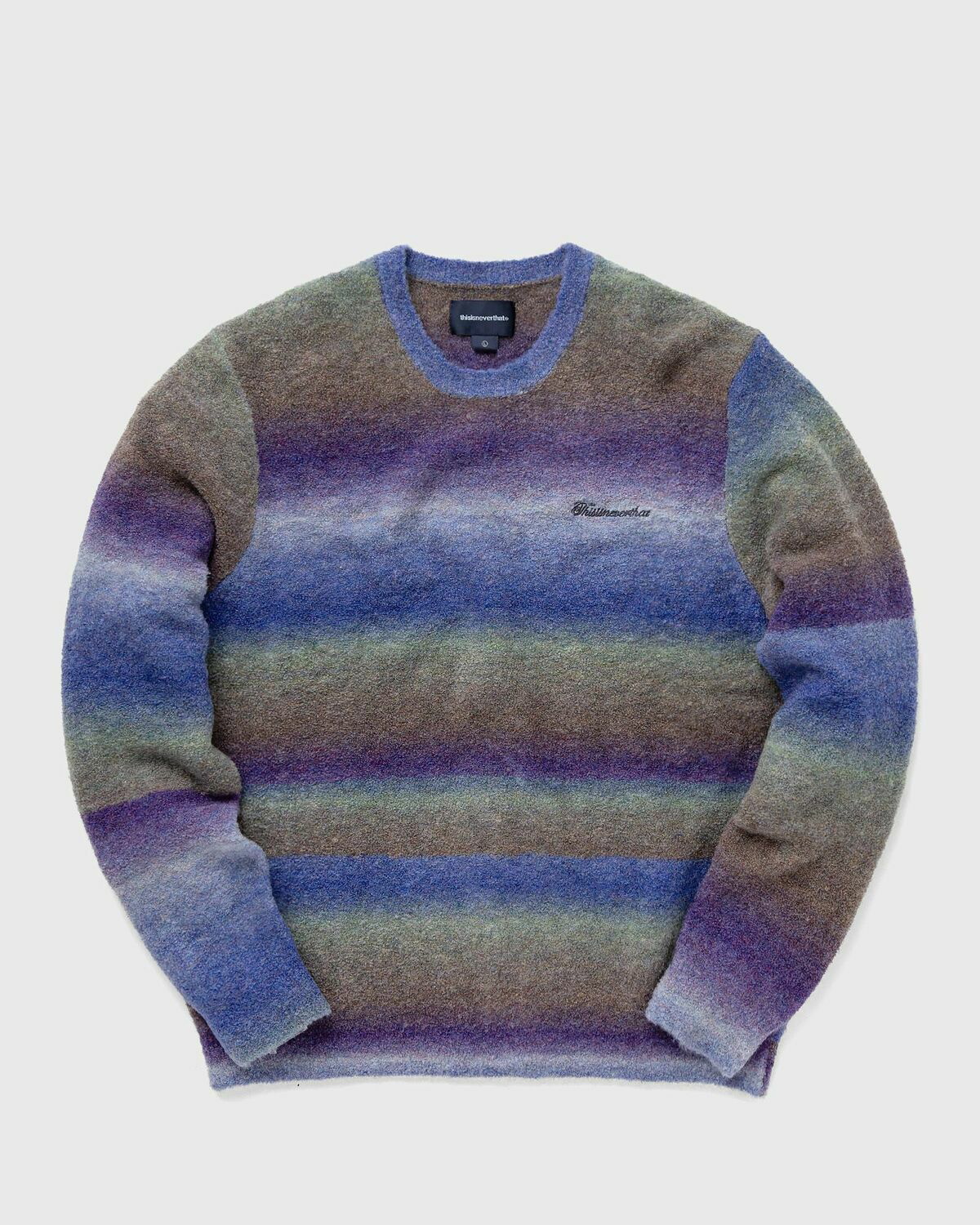 Thisisneverthat Ombre Knit Sweater Purple - Mens - Pullovers 