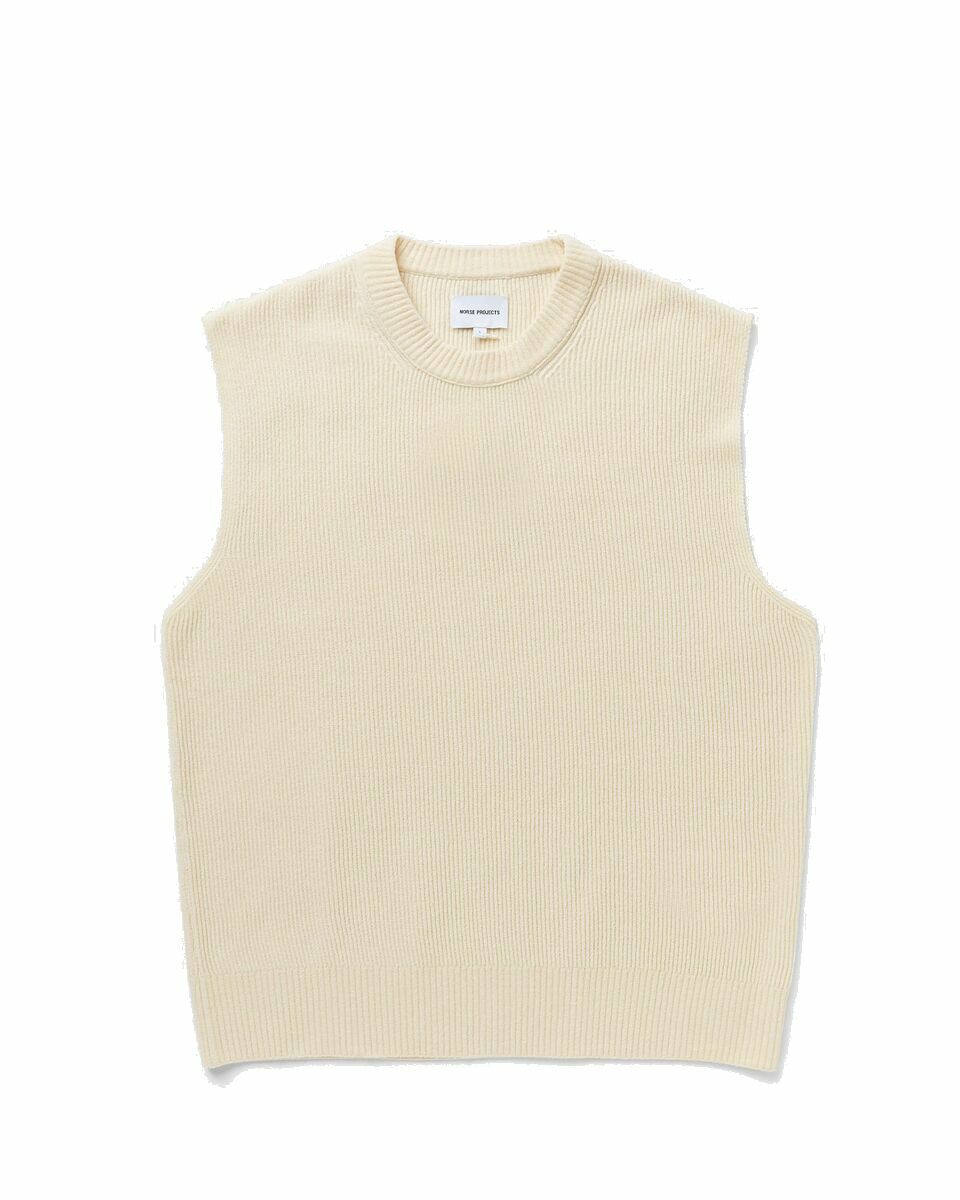 Photo: Norse Projects Manfred Chenille Vest Beige - Mens - Vests