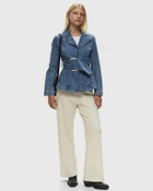 Stine Goya Belted Tailored Jacket Blue Denim Jackets