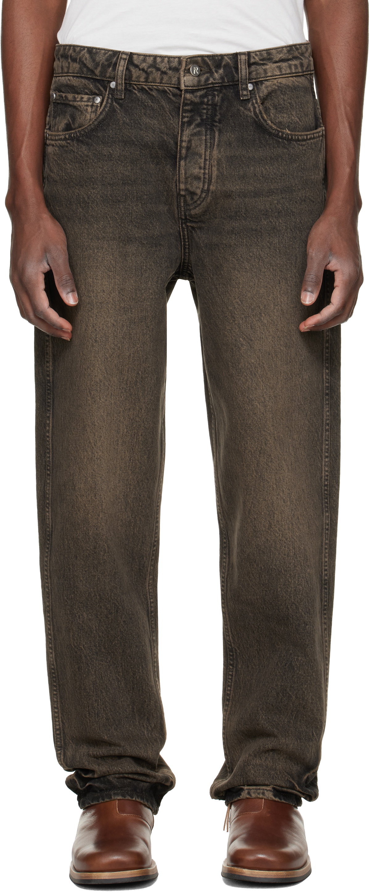 Haider Ackermann Brown Moonshape Lounge Pants Haider Ackermann