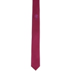 Dries Van Noten Pink Silk Palm Tie