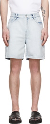 Solid Homme Blue Denim Shorts