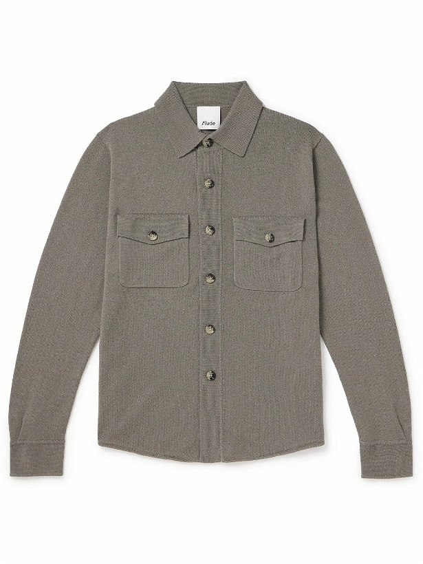 Photo: Allude - Virgin Wool and Cashmere-Blend Overshirt - Gray